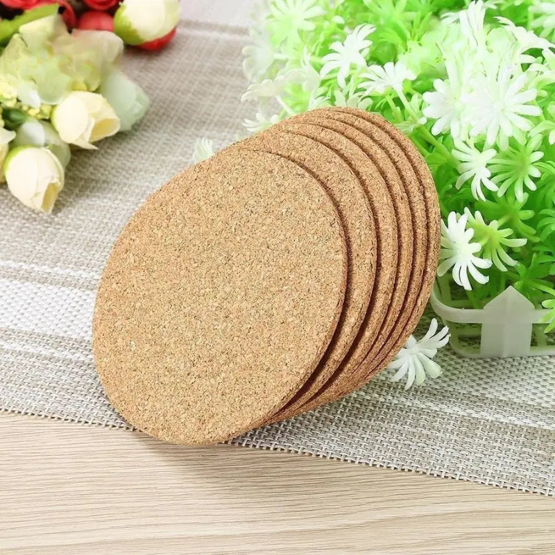 Natural Cork Coasters | Heat-Resistant Table Protectors Sustow