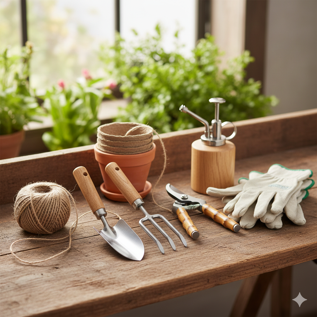 Eco-friendly gardening tools