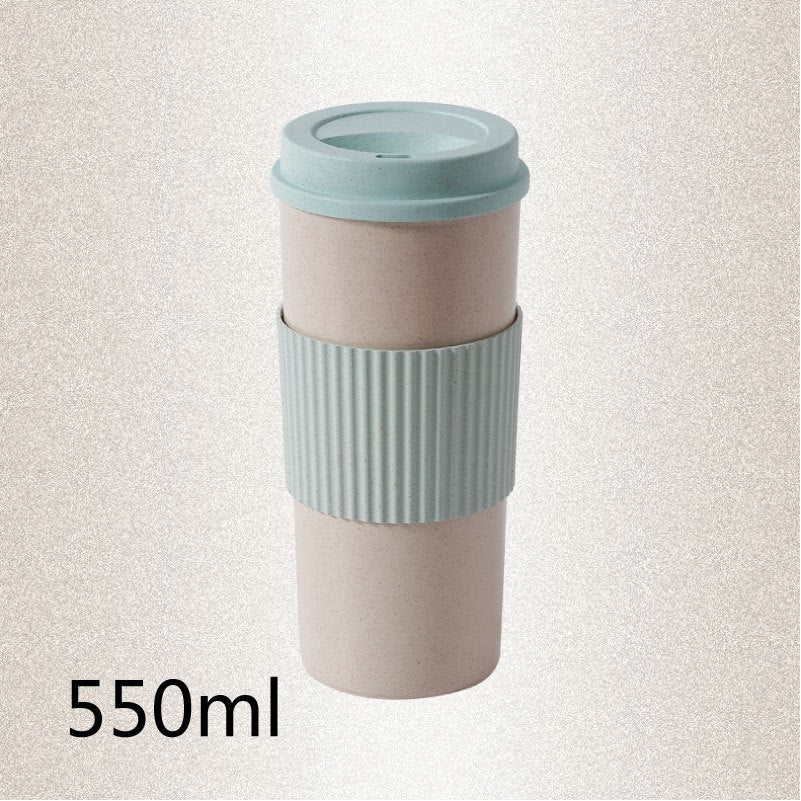 Reusable Wheat Straw Travel Mug with Lid Sustow
