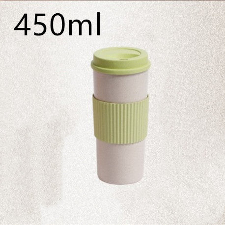Reusable Wheat Straw Travel Mug with Lid Sustow