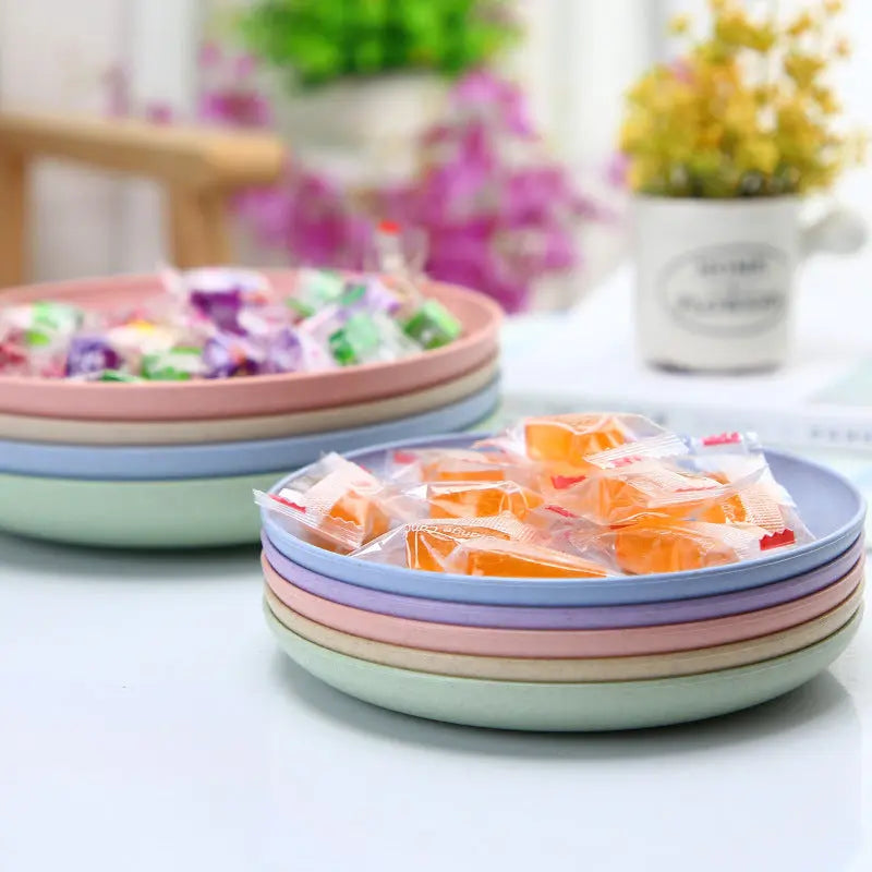 Wheat Straw Household Dinner Plate Sustow