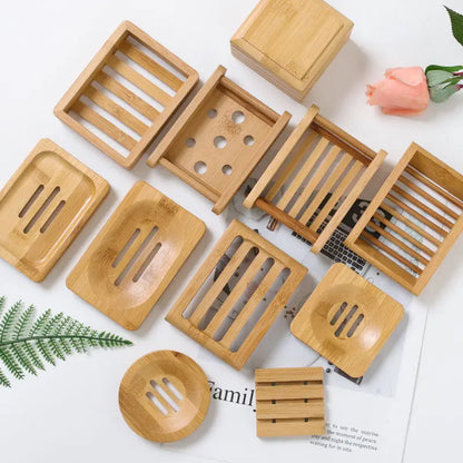 Natural Bamboo Self-Draining Soap Dish | Eco-Friendly Soap Saver Sustow