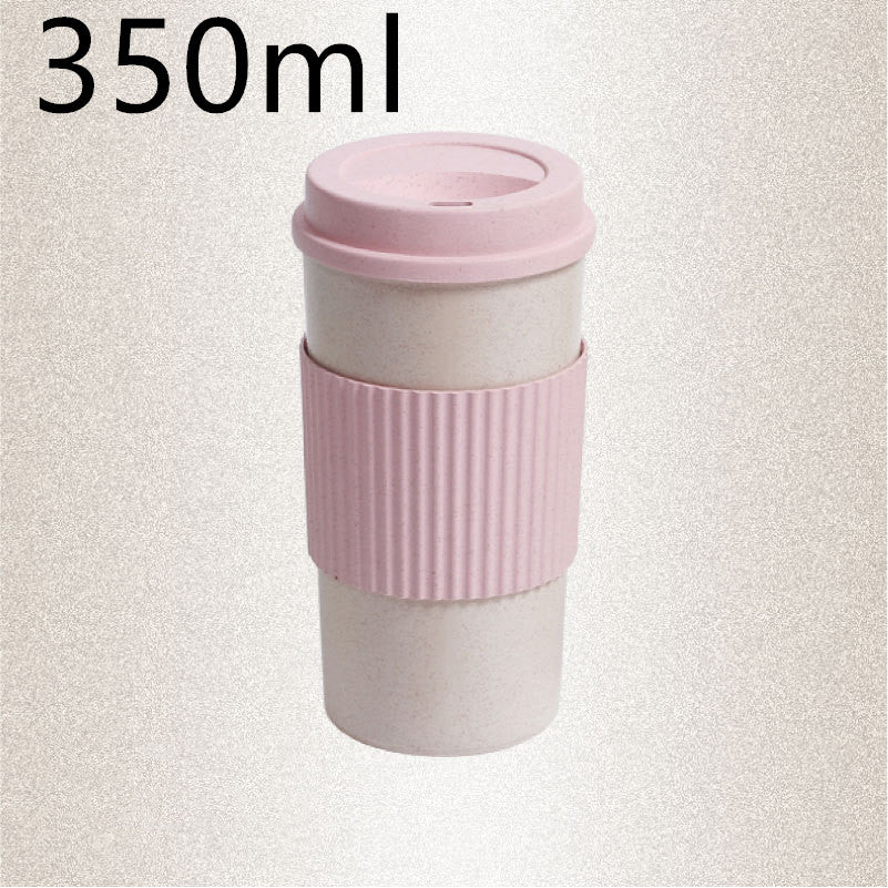 Reusable Wheat Straw Travel Mug with Lid Sustow