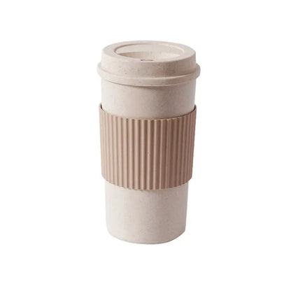 Reusable Wheat Straw Travel Mug with Lid Sustow
