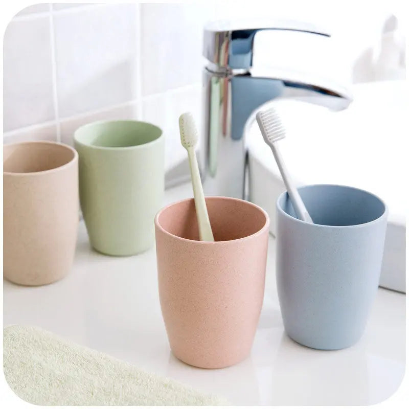 Wheat Straw Mouthwash Cup | Eco-Friendly Bathroom Tumbler Sustow