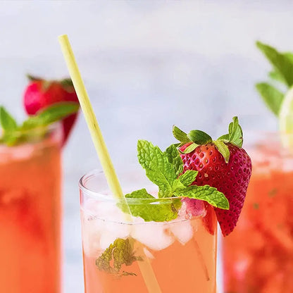 Natural Wheat Straw Reusable Drinking Straws Sustow