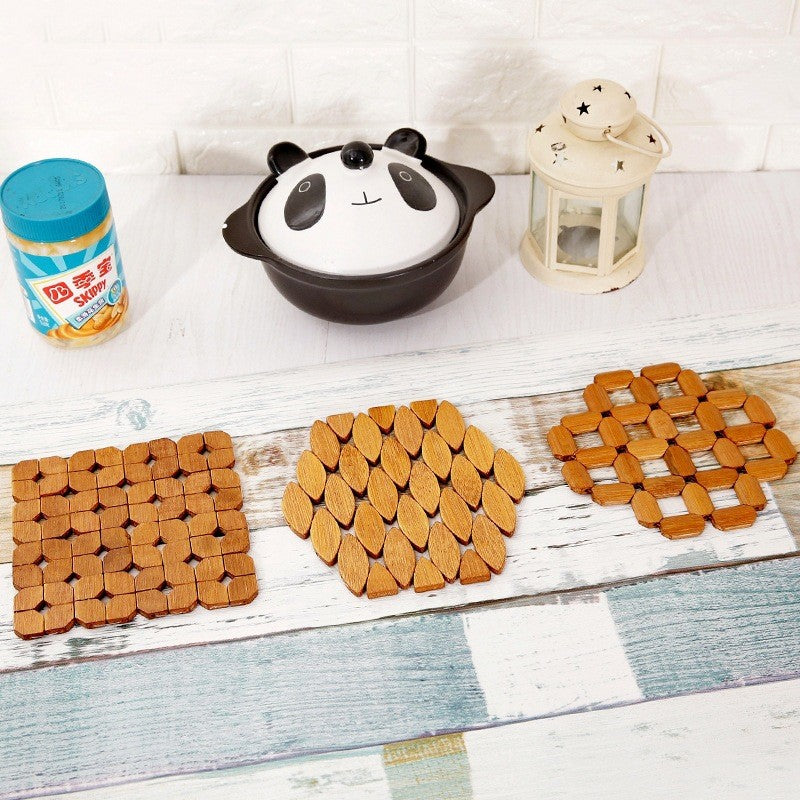 Wooden Bamboo Heat-Resistant Table Mats | Pot Trivets Sustow