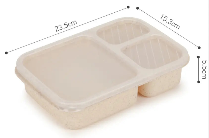 Wheat Straw Separated Bento Box - SUSTOW