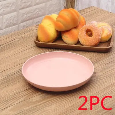 Wheat Straw Household Dinner Plate Sustow