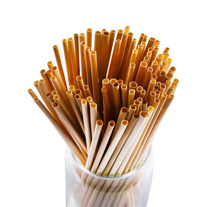 Natural Wheat Straw Reusable Drinking Straws Sustow