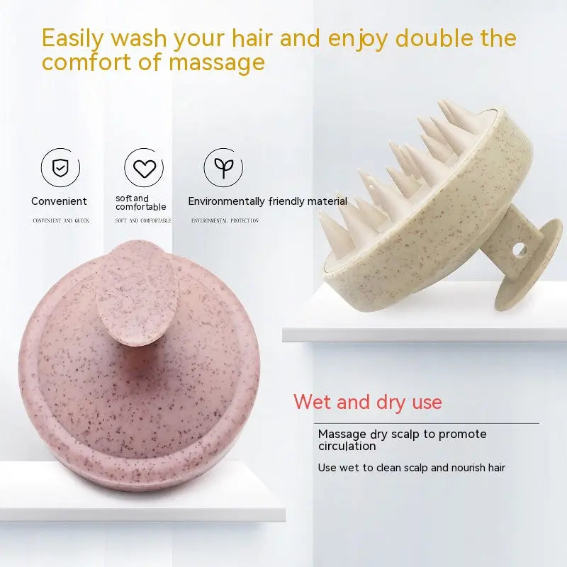 Eco-Friendly Wheat Straw Scalp Massager Shampoo Brush Sustow