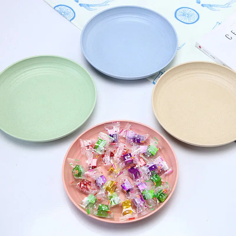 Wheat Straw Household Dinner Plate Sustow