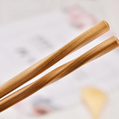 Portable Bamboo Cutlery Set with Canvas Carry Pouch Sustow
