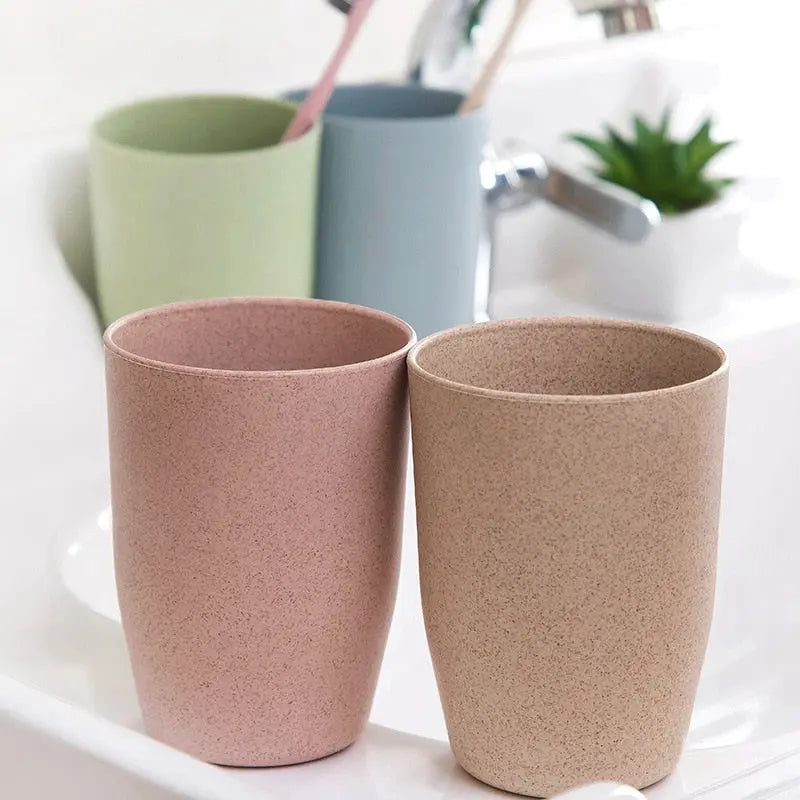 Wheat Straw Mouthwash Cup | Eco-Friendly Bathroom Tumbler Sustow