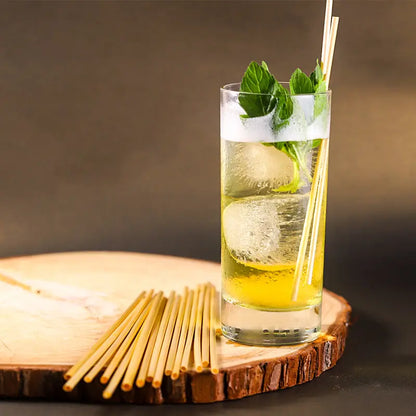 Natural Wheat Straw Reusable Drinking Straws Sustow