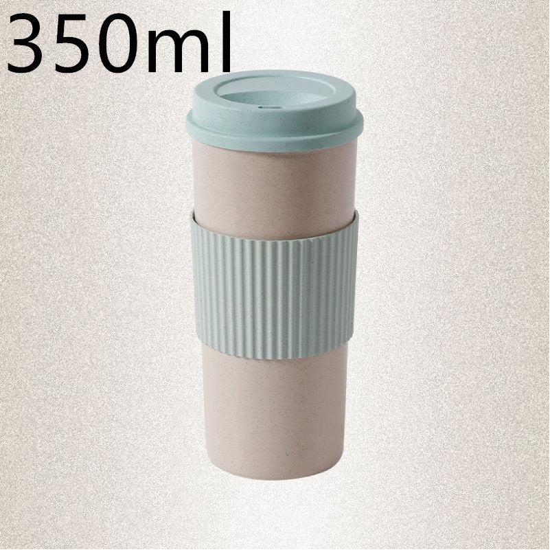 Reusable Wheat Straw Travel Mug with Lid Sustow