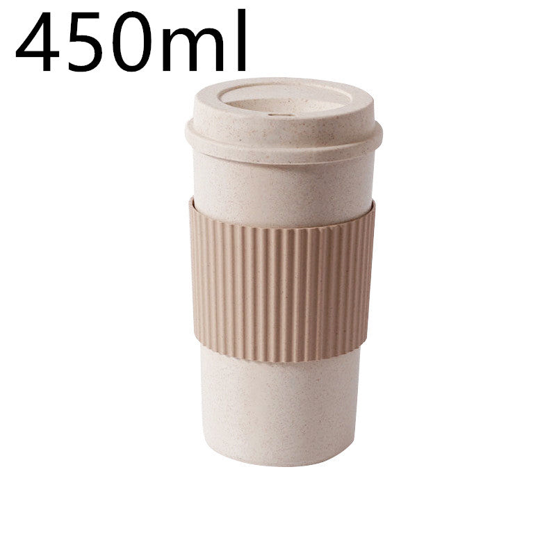 Reusable Wheat Straw Travel Mug with Lid Sustow