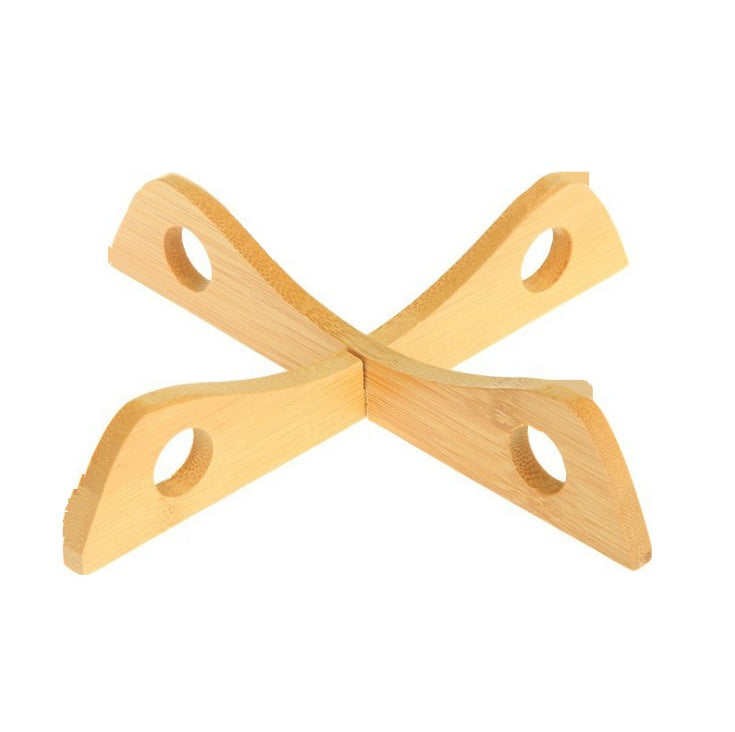 Insulated Cross Bamboo Heat-Resistant Pot Stand | Table Trivet Sustow