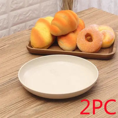 Wheat Straw Household Dinner Plate Sustow