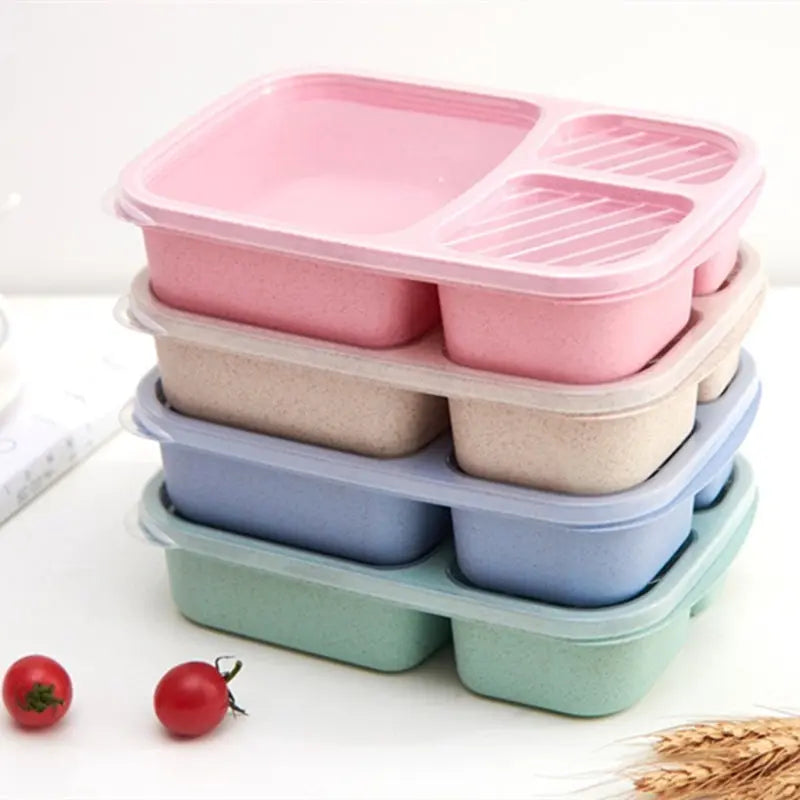 Wheat Straw Separated Bento Box - SUSTOW